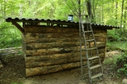 Abri à bois, construction des murs