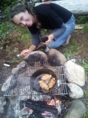 Canard au feu de bois