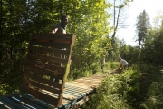 Travail sur le chemin suspendu